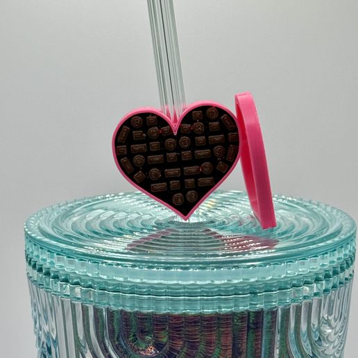 IMG_1130.jpg Mini Box of Chocolate Heart Box Straw Topper