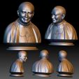 PopeJohnPaul_II_2.jpg Pope John Paul II portrait 3d model STL file printable