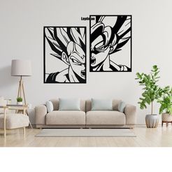 90p.jpg goku et vegeta dragonball deco