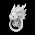 Dragon-Head.2.jpg Dragon Head Door Knocker 3D Printable Mode