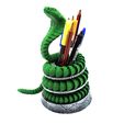 DSC01980.jpg Free 3D file Articulated Cobra + Pencil Holder・3D printable model to download