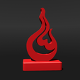 Shapr-Image-2022-11-21-213632.png Heart and Flame Abstract Sculpture, 'Lover's Passion', Flame Heart statue,   Love gift, engagement gift, marriage, proposal, Valentine's Day gift