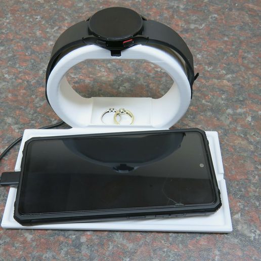 Charging station for Samsung watch and phone 3D model