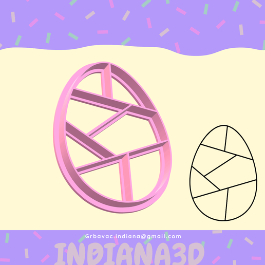 EGG CUTTER PIECES 3D model