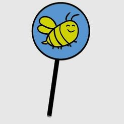 59-cts.jpg Fichier STL Garniture pour mini cupcake - Thème abeille・Design pour imprimante 3D à télécharger