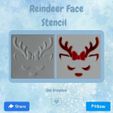 Reindeer-Face-Stencil.jpg Reindeer Face Stencil