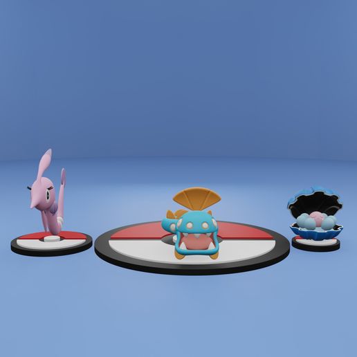 C-H-G-1.jpg Pokemon No. 366-368 Clamperl, Huntail, Gorebyss