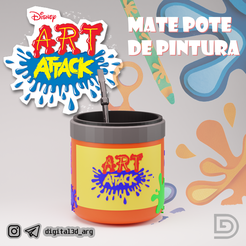 MATE-ART-ATTACK.png Fichier STL MATTE ART ATTACK・Modèle à télécharger et à imprimer en 3D