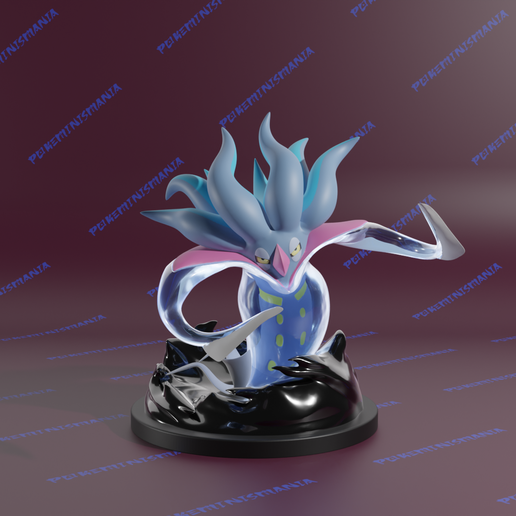 Malamar pokemon 3D print model presupported