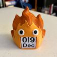 IMG_3483.jpg Chibi Calcifer Fire Demon Mini Calendar Bookshelf Decor