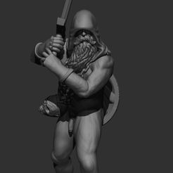 ZBrush-Document.jpg Daryl the Loyal -  28mm/32mm scale miniature