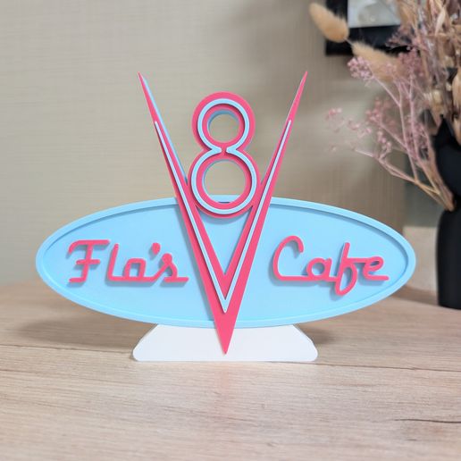 Flo's cafe Cars design logo Fanart