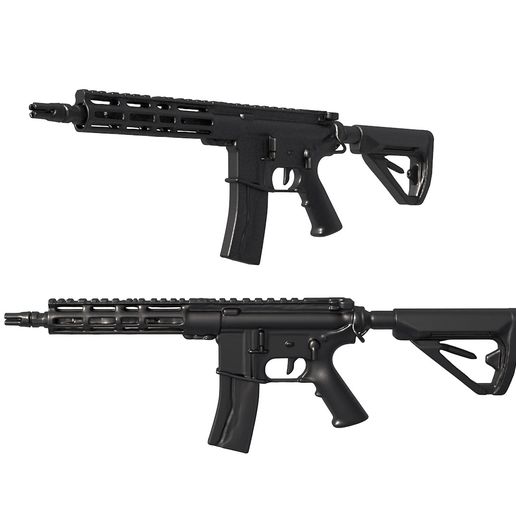 ar 15 rifle /  gun / gun stl / rifle / rifle stl / sniper rifle - 3D model önizlemesi