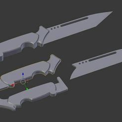 cutknife.jpg Бесплатный STL файл Knife Cut (pun intended)・Объект для скачивания и 3D печати