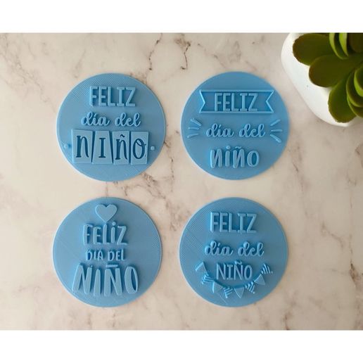 children's day stamps 3D model