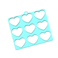 4.png Candy Heart Cookie Cutters | 7-Single Cutters & 3-Multi Cutters Included | STL File