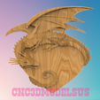 3.png Dragon on the heart,3D MODEL STL FILE FOR CNC ROUTER LASER & 3D PRINTER