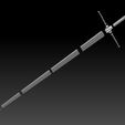 Preview11.jpg Geralt Steel Sword -The Witcher 3 Version 3D print model