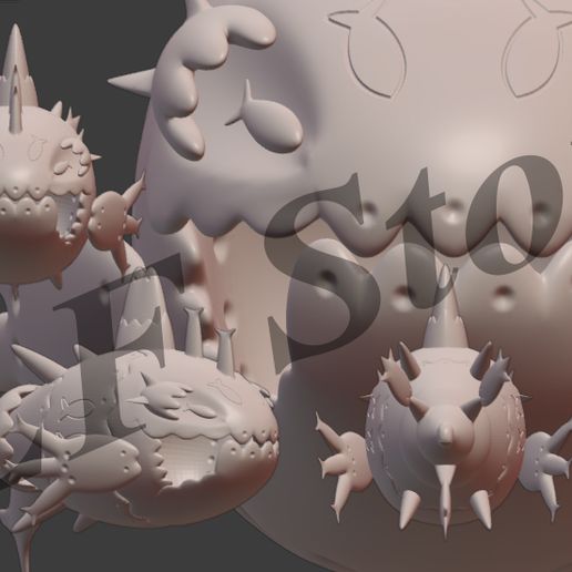 Pokemon Wishiwashi (School Form) 3D model