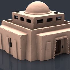 tat0.151.jpg OBJ file TATOOINE BUILDING HOUSE 2 LEGION・3D printing model to download