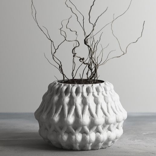 3D Printable Vase - Flower Pot / Planter g380