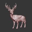 1.png Deer statue stl file 3d print
