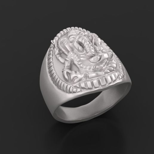 Elephant ring Jewelry 3D print model 3D model