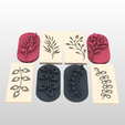 Screenshot_1.png STL file STAMP FOR POLYMER CLAY PRINTED IN 3D- silhouettes of plants and leaves 🌿🌾-LORREN3D・3D printing design to download