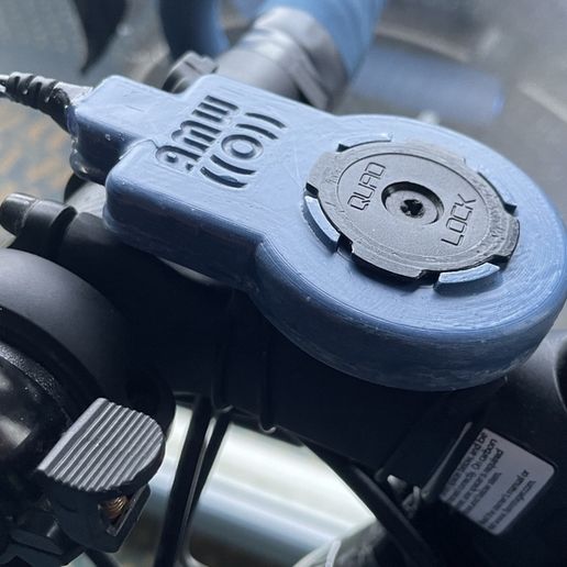 🔒 Quad Lock Bike Wireless Phone Charger V2・Free 3D File