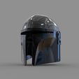 0_20.jpg Star Wars The Mandalorian Damaged Helmet 3D print model Cosplay