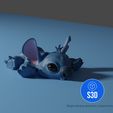 Stitch-Render-with-Decal.jpg Articulated Stitch and Angel (from Lilo and Stitch)