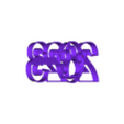 2023-3.stl 2023 new year CATs Cookie cutter
