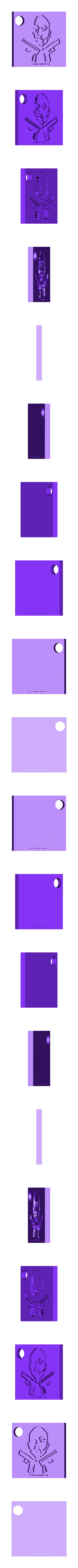 2pac guns.stl 2 Pac y Llavero de Pistolas