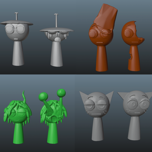 🦸 Sprunki: Bundle・ 3D File for 3D printing・Cults