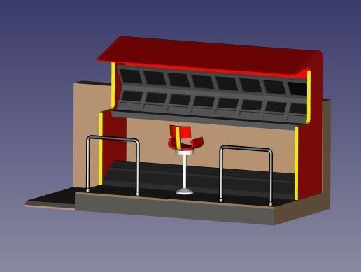 STL file pit wall 1/32. Pit wall 👽 ・3D printing idea to download・Cults