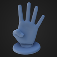 Four_1.png 3D Hand Sign "Four"