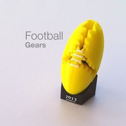 DSC00305_display_large.jpg STL-Datei Football Gears kostenlos・3D-Druck-Idee zum Herunterladen
