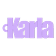 karla.stl PACK OF NAME KEY RINGS (100 NAMES) VOLUME 2