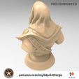 My3Dprintforge-patreon-Mage-BUST2.jpg AZIR The Wind MAGE BUST 75mm pre-supported