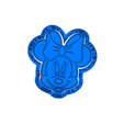model.png Minnie Mouse (3)   CUTTER AND STAMP, COOKIE CUTTER, FORM STAMP, COOKIE CUTTER, FORM