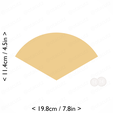 1-3_of_pie~4.5in-cm-inch-cookie.png Slice (1∕3) of Pie Cookie Cutter 4.5in / 11.4cm