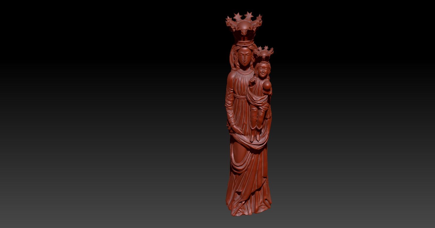 vvvvvvvvvrg.jpg Download OBJ file Jesus Christ and Mary・Model to download and 3D print, JoacoKin