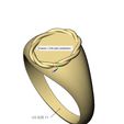 volume2.jpg Braided wire engravable oval signet ring 3D print model