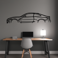 BMW-M3-G80-zd.png Fichier STL Art mural de la voiture BMW M3 (G80)・Objet imprimable en 3D à télécharger