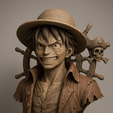 Luffy.png Spectacular bust of Monkey D. Luffy - One Piece