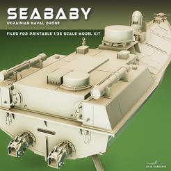 Preview1.png Fichier STL Drone naval ukrainien SeaBaby・Plan pour impression 3D à télécharger
