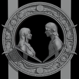 Gemini_01.png Gemini Zodiac Astrology Greek Male Female Character Sculpture 3D print model