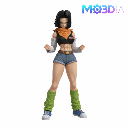 ANDROID 17 FEMALE VERSION FAN ART 18CM