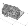 Dims1.jpg N Scale House 'The Centerpoint' 1:160 Scale STL files