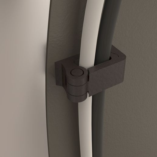 5mm x 10mm Small Cord Clip For Cable Organization - 3D model önizlemesi